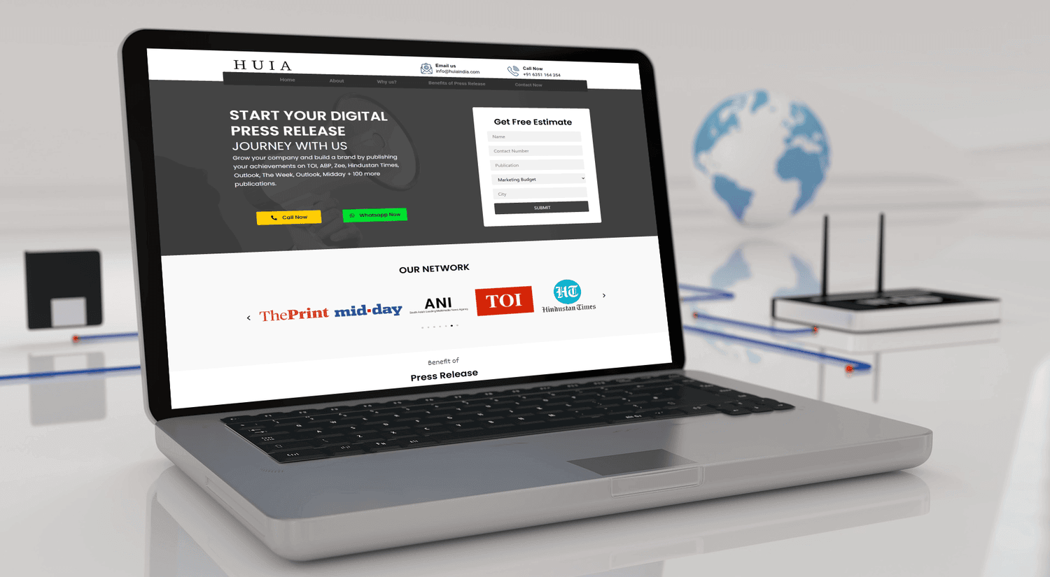 angel web solution portfolio Landing Page