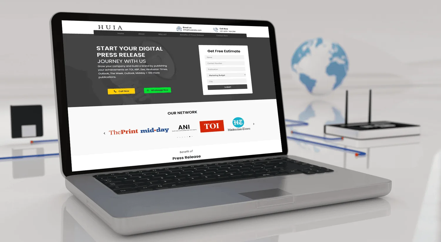 angel web solution portfolio Landing Page