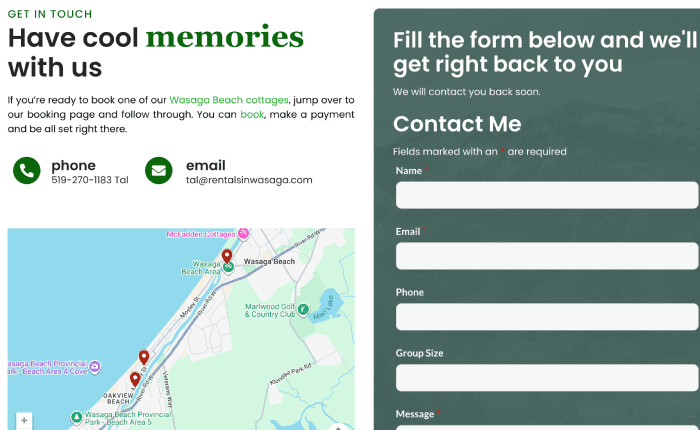 www rentalsinwasaga com 2